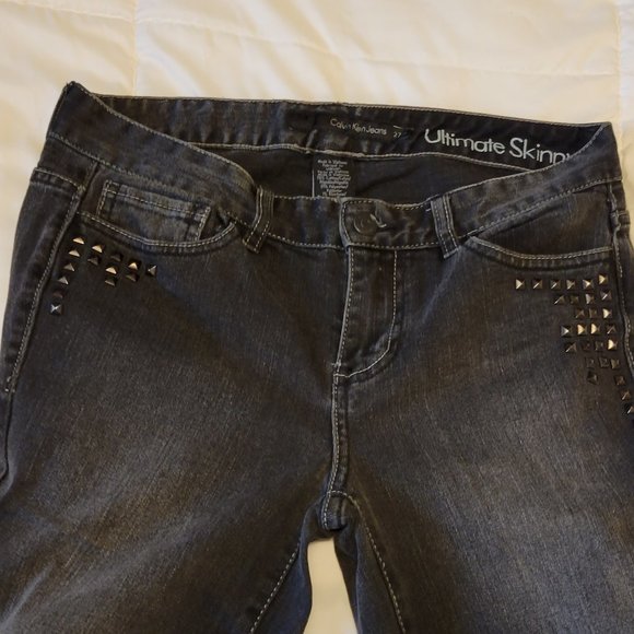 ❣️HP❣️ Calvin Klein Jeans blingy ultimate skinny black jeans size: 27/4 - Picture 6 of 6